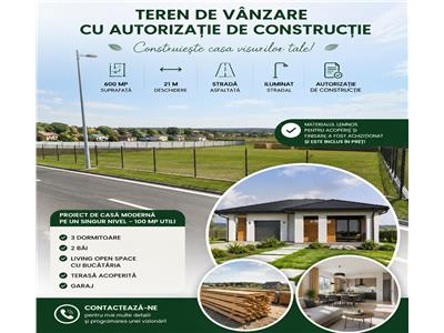Teren intravilan Ciugud cu autorizatie de constructii