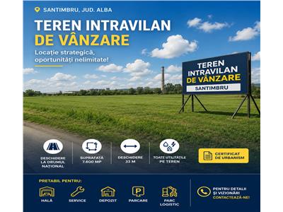 Teren intravilan de vanzare Santimbru