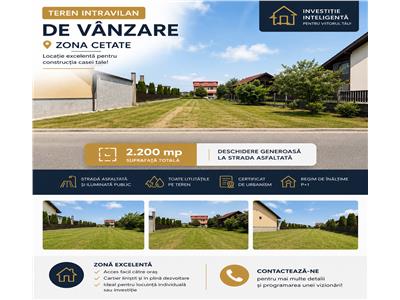 Teren Intravilan De Vanzare Cetate